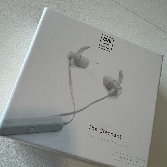 LSTN Sound Co. The Crescent Wireless Earbuds - Marble